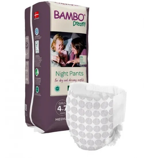 Bambo Dreamy Nights PANTS 4-7 GIRL, 15-35 kg—4-7 let, 15-35 kg, pro dívky, 10ks