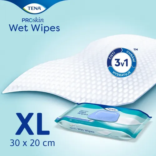 TENA Wet Wipes vlhčené ubrousky—8ks