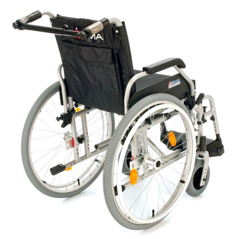 Invalidní vozík odlehčený s brzdami 318-23—Šířka sedu 51cm