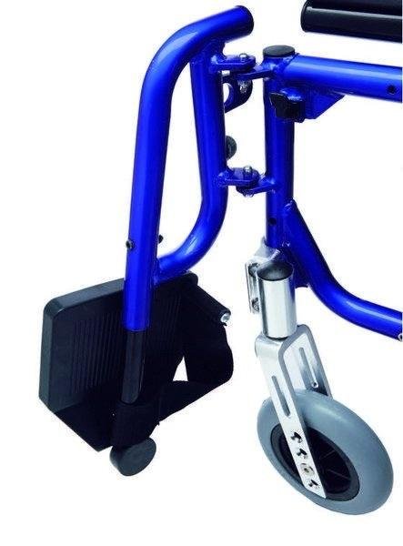 Invalidní vozík odlehčený BASIC LIGHT PLUS BLUE—Šířka sedu 51cm