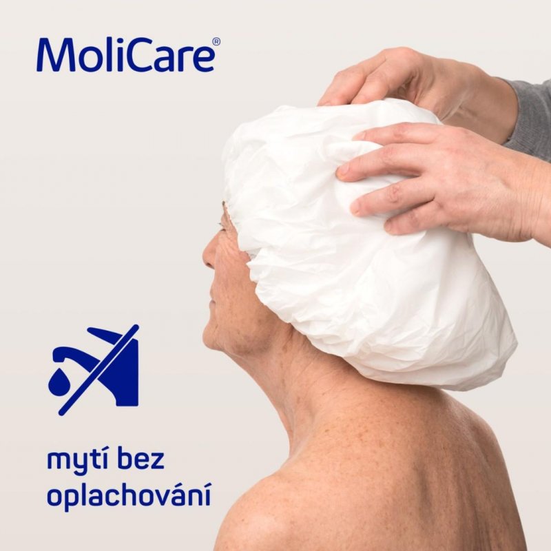 MoliCare Skin čepice se šamponem a kondicionérem—1ks