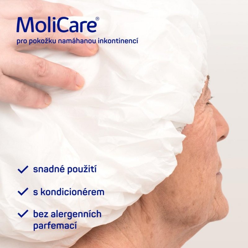 MoliCare Skin čepice se šamponem a kondicionérem—1ks