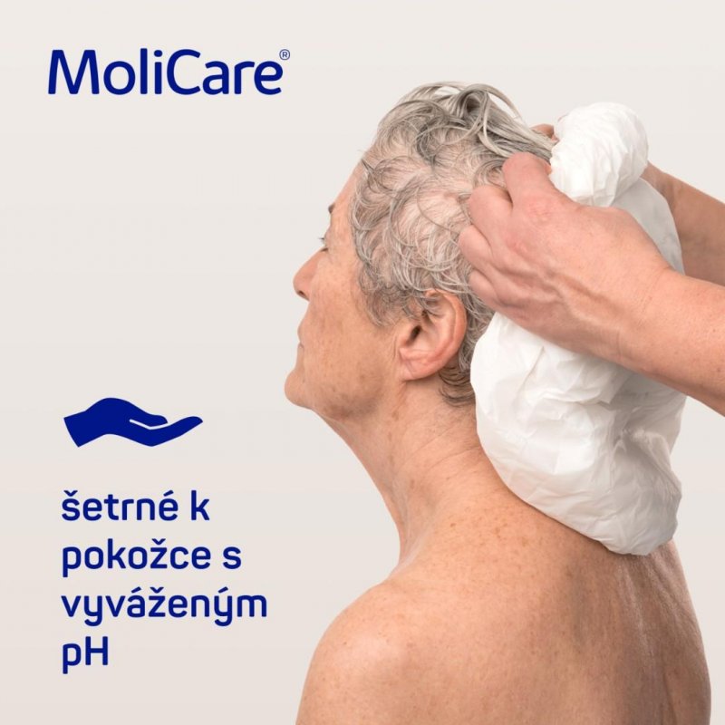 MoliCare Skin čepice se šamponem a kondicionérem—1ks