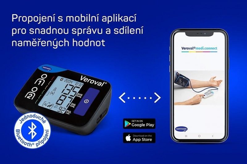 HARTMANN Veroval compact +—connect digitální pažní tlakoměr