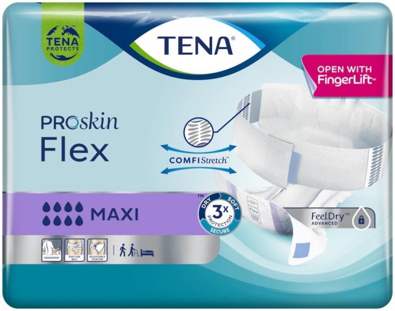 TENA Flex Maxi S—Kalhotky absorpční s pásem 22 ks