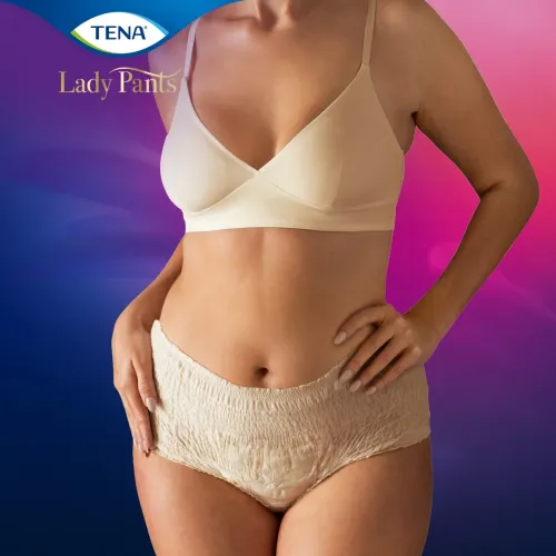 TENA Lady Pants Plus Creme L—Kalhotky absorpční natahovací 8ks