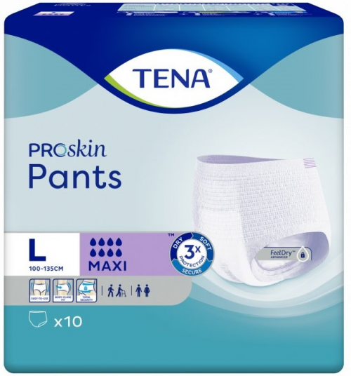 TENA Pants Maxi L—Kalhotky absorpční natahovací 10 ks
