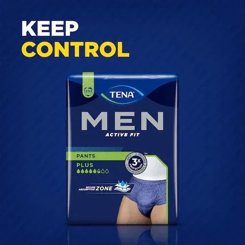 TENA Men Pants Plus Blue L/XL—Kalhotky absorpční natahovací 8ks