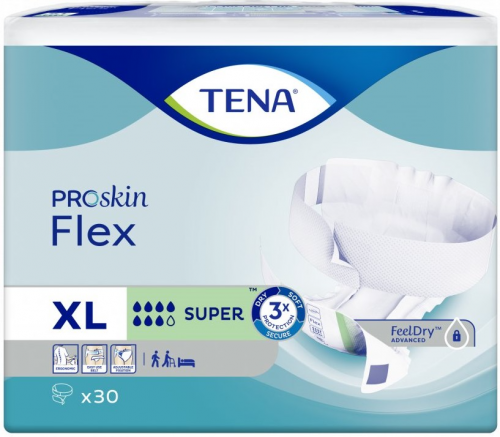 Tena Flex Super XL—Kalhotky absorpční s pásem 30 ks