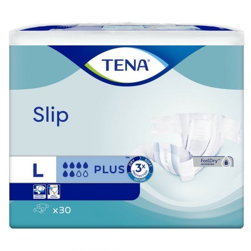 TENA Slip Plus L—Kalhotky absorpční zalepovací 30 ks