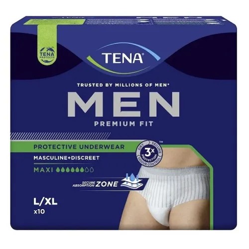 TENA Men Protective Underwear Maxi L/XL—Kalhotky absorbční natahovaní 10 ks