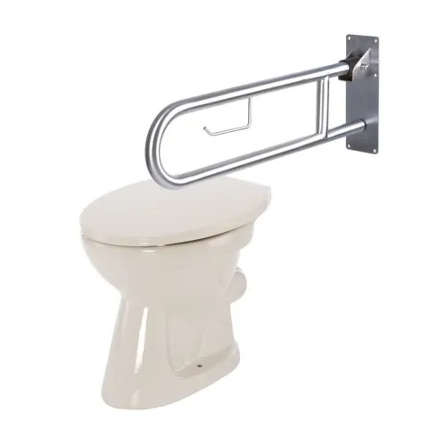 Madlo k WC 506 N - 75 cm—Sklopné, nerez