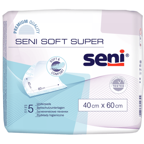 SENI Soft Super 40x60 cm—Podložky absorpční 5 ks