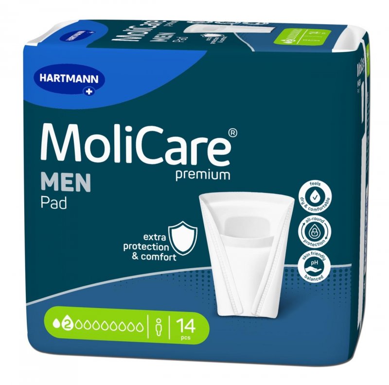 MoliCare Men 2 kapky—Vložky absorpční pro muže 14 ks