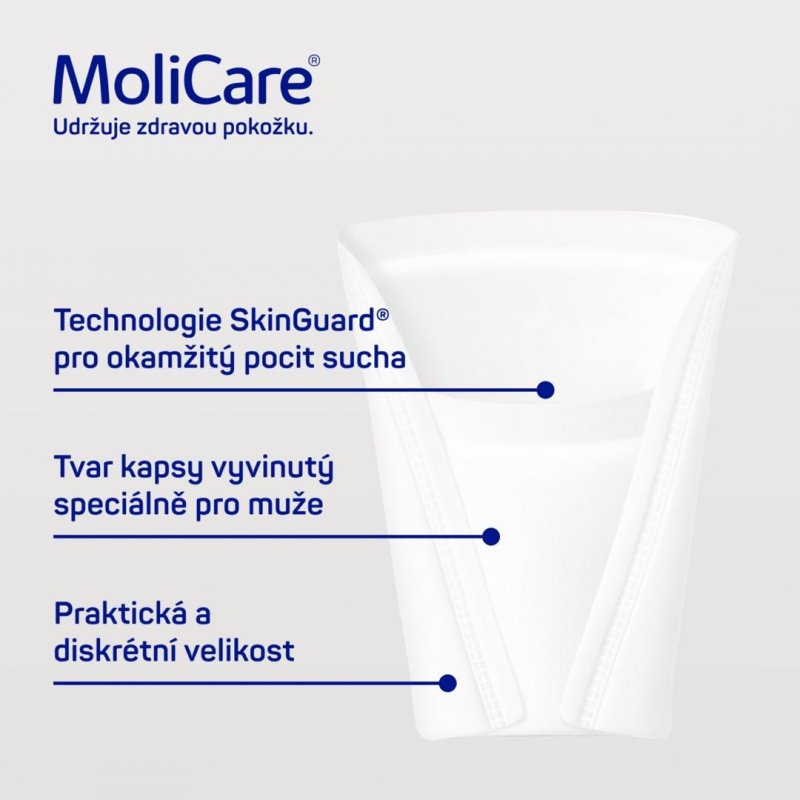 MoliCare Men 2 kapky—Vložky absorpční pro muže 14 ks