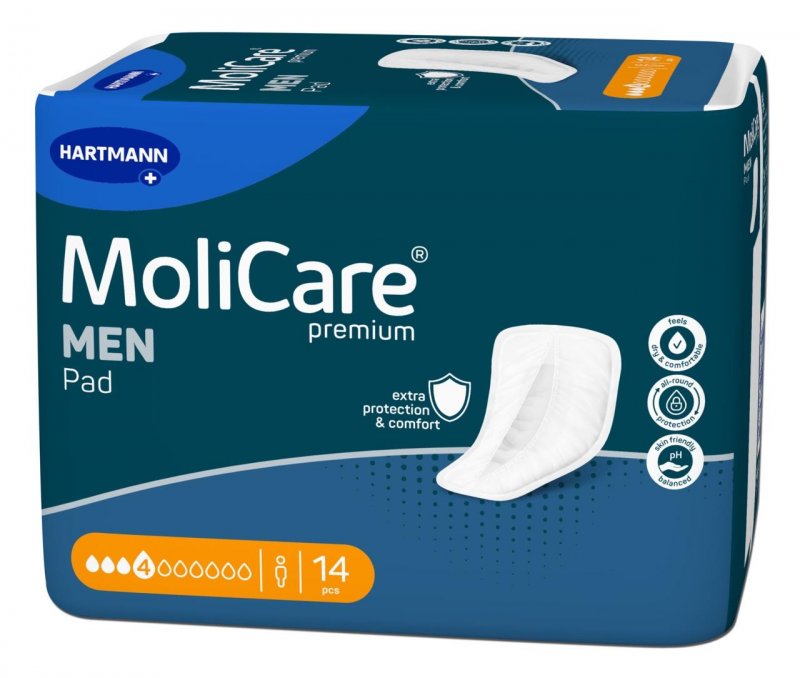 MoliCare Men 4 kapky—Vložky absorpční pro muže 14 ks