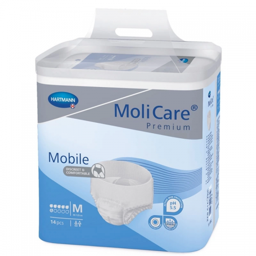 MoliCare Mobile 6 kapek M—Kalhotky natahovací absorpční prodyšné 14 ks