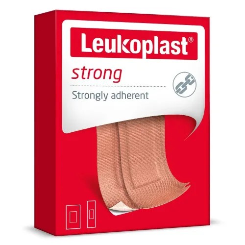 Náplast Leukoplast Strong 20ks—Pevná, 2 velikosti