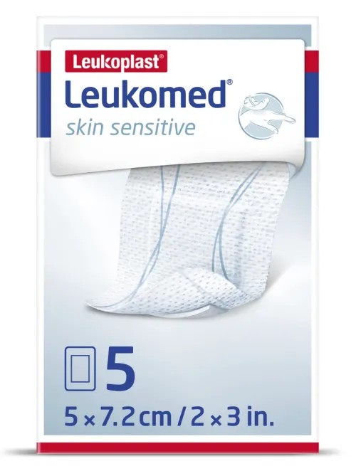 Leukomed Skin Sensitive—5 x 7,2 cm, 5ks