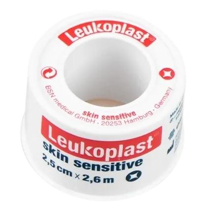 Leukoplast Skin Sensitive 1ks—Fixační páska, 2,5 cm x 2,6 m